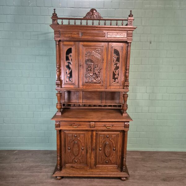 Cabinet Gründerzeit 1880 Oak - Image 3