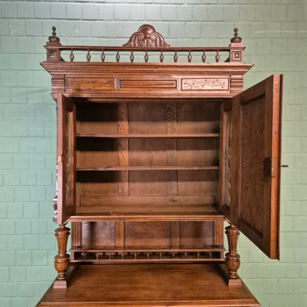 Cabinet Gründerzeit 1880 Oak - Image 14