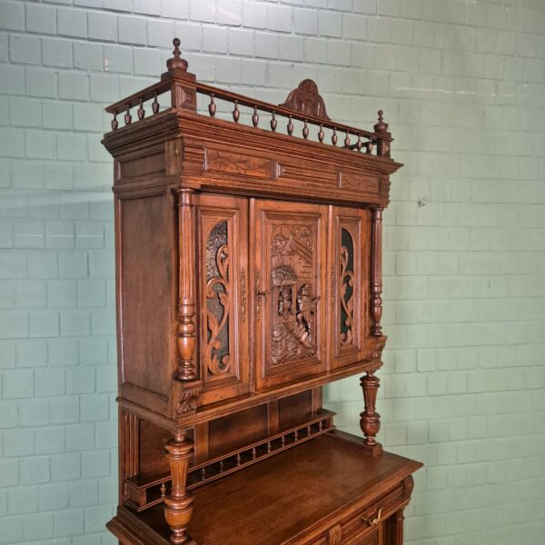 Cabinet Gründerzeit 1880 Oak - Image 6
