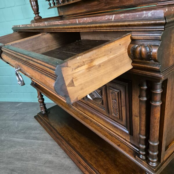 Sideboard Gründerzeit 1880 Oak - Image 14