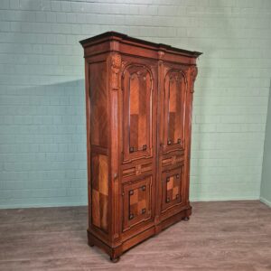 Wardrobe Gründerzeit 1880 Walnut