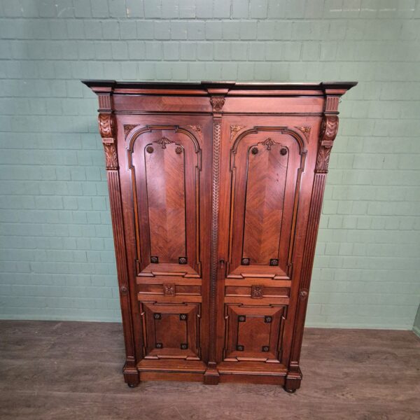 Wardrobe Gründerzeit 1880 Walnut - Image 2