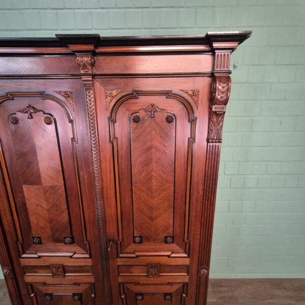 Wardrobe Gründerzeit 1880 Walnut - Image 7