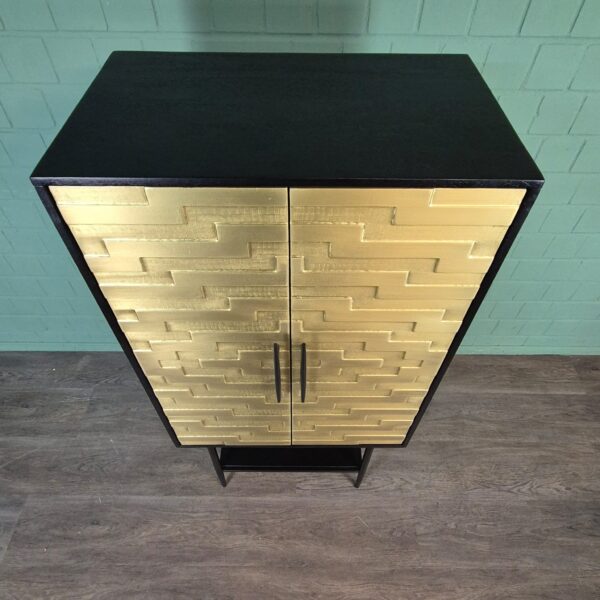 Cabinet My Sons Gold-Black Solid Wood 0,70 m - Image 5