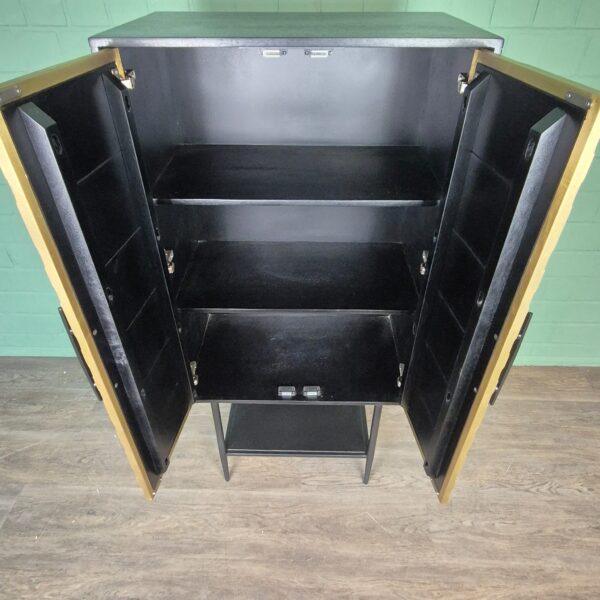 Cabinet My Sons Gold-Black Solid Wood 0,70 m - Image 11