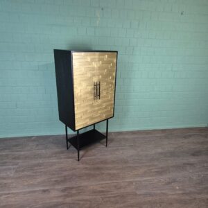 Cabinet My Sons Gold-Black Solid Wood 0,70 m