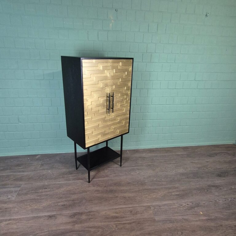 Cabinet My Sons Gold-Black Solid Wood 0,70 m - Image 4