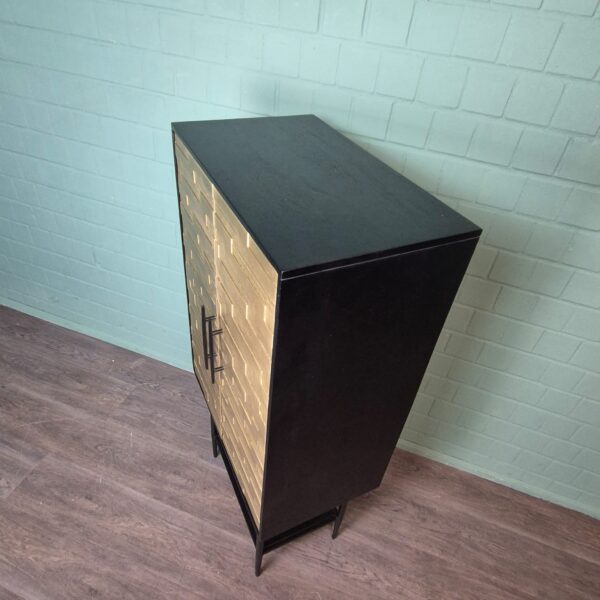 Cabinet My Sons Gold-Black Solid Wood 0,70 m - Image 4