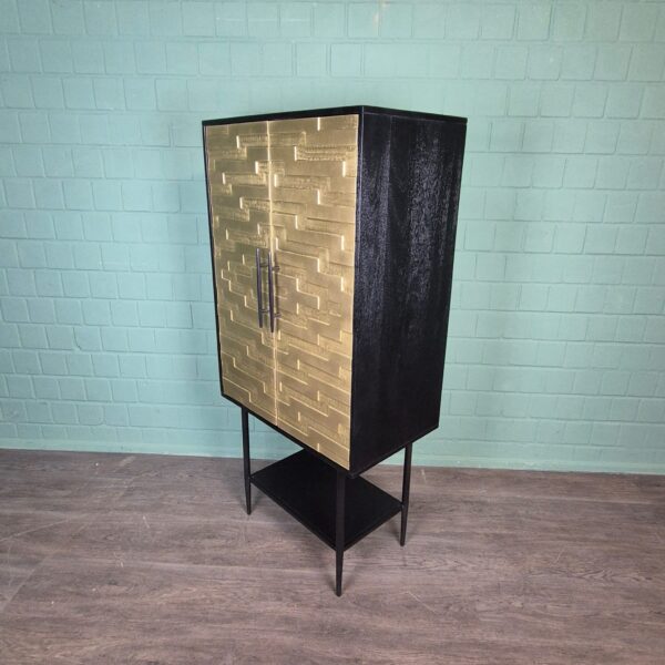 Cabinet My Sons Gold-Black Solid Wood 0,70 m - Image 3