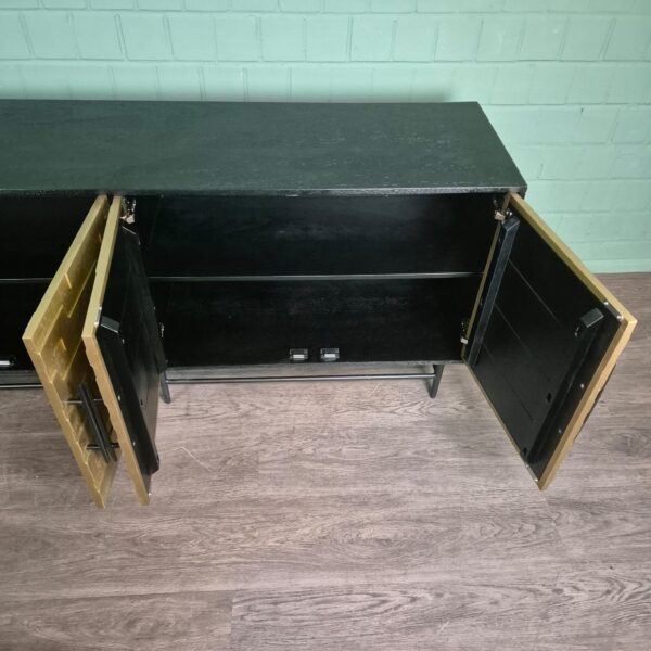 Sideboard My Sons Gold-Black Solid Wood 1,80 m - Image 11