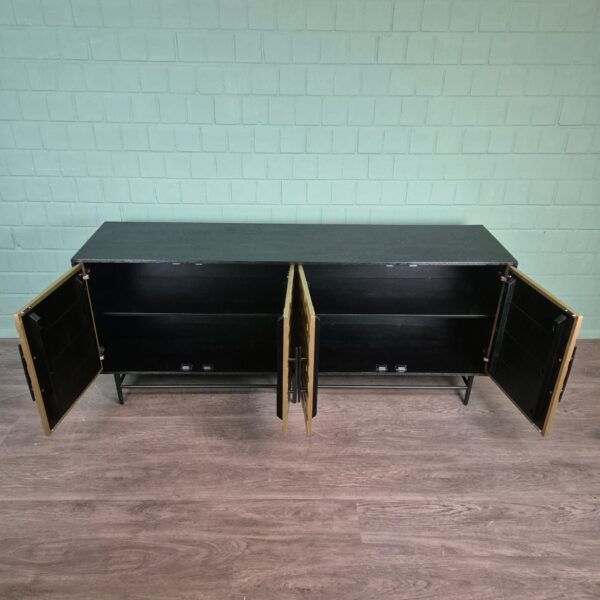 Sideboard My Sons Gold-Black Solid Wood 1,80 m - Image 9