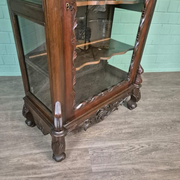 Servieskast Vitrine Biedermeier 1860 Noten - Image 8
