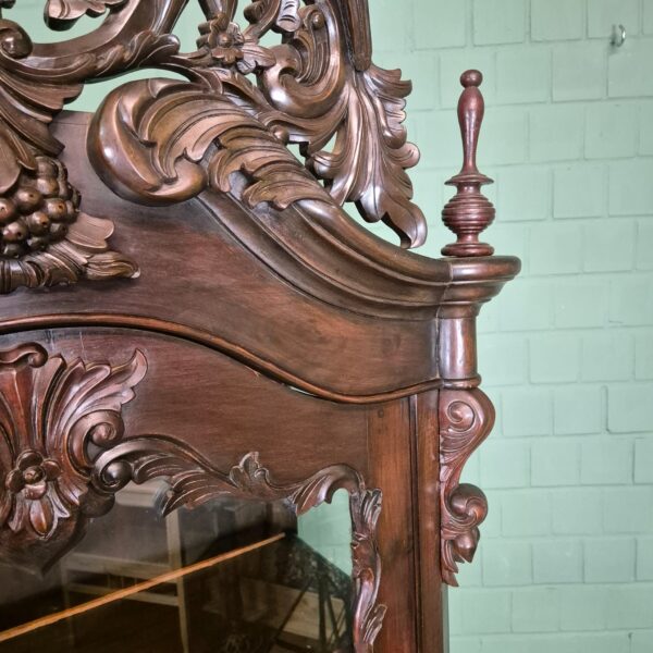 Servieskast Vitrine Biedermeier 1860 Noten - Image 13