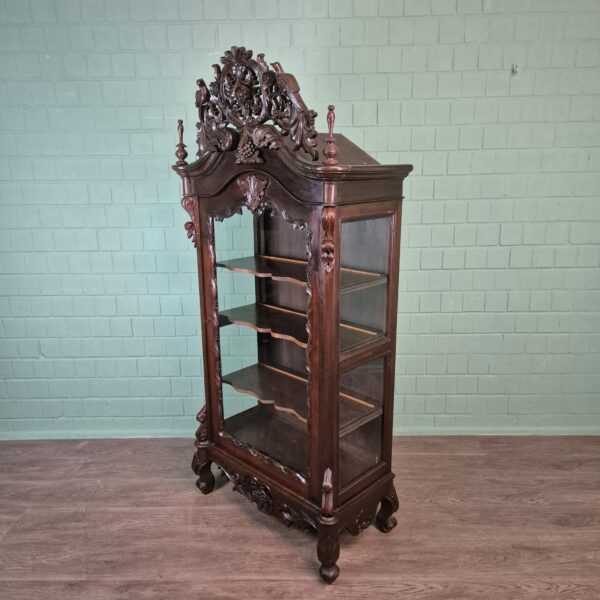 Servieskast Vitrine Biedermeier 1860 Noten - Image 3