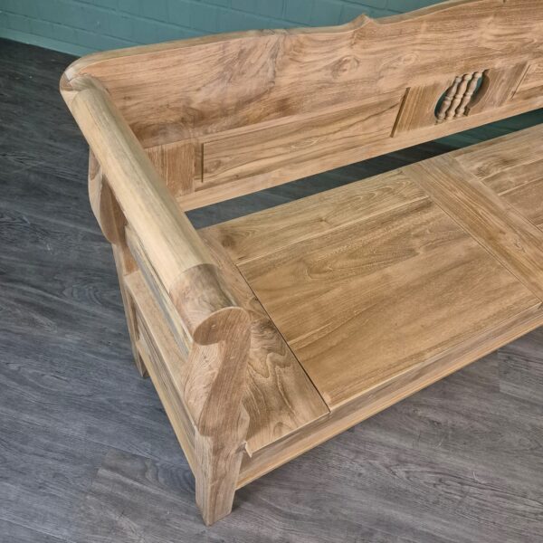 Bench Garden Bench 2,00 m Teak - Image 4