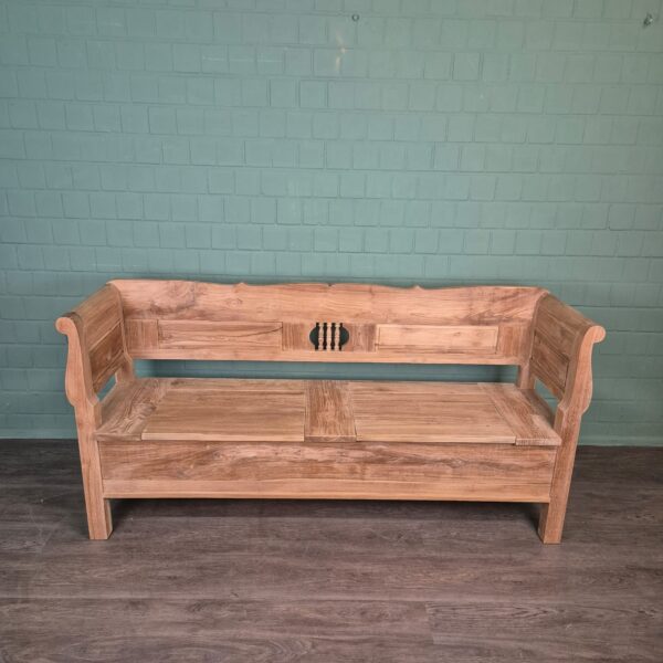Bench Garden Bench 2,00 m Teak - Image 2
