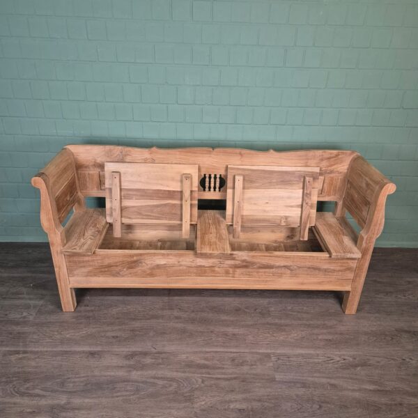 Bench Garden Bench 2,00 m Teak - Image 7