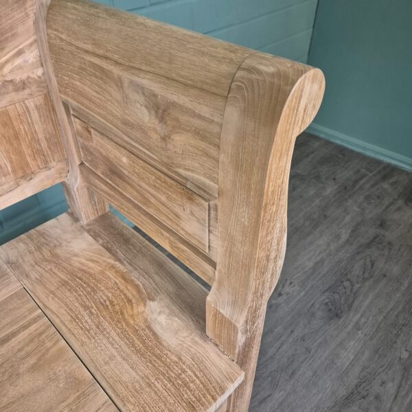 Bench Garden Bench 2,00 m Teak - Image 6