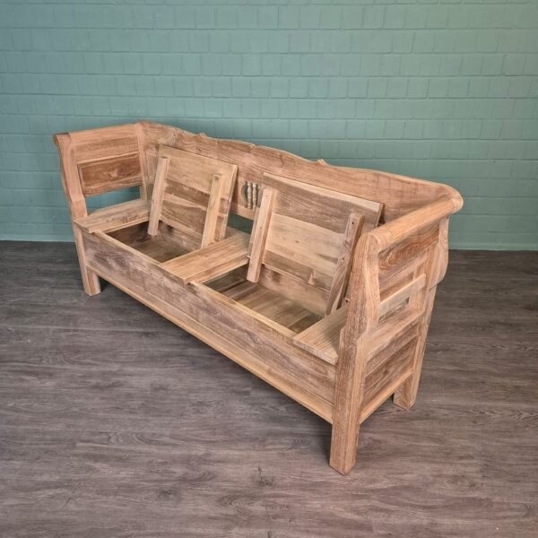 Bench Garden Bench 2,00 m Teak - Image 11