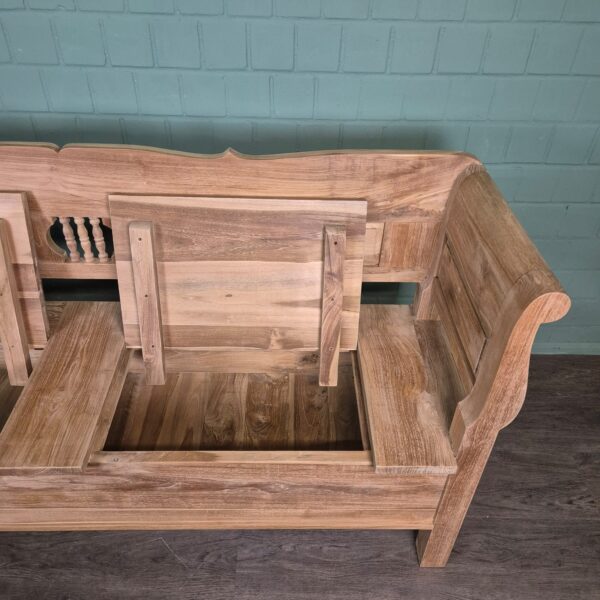 Bench Garden Bench 2,00 m Teak - Image 9
