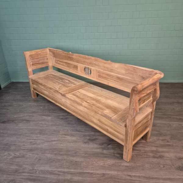 Bench Garden Bench 2,40 m Teak - Image 3