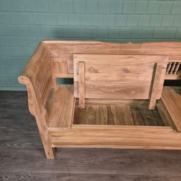 Bench Garden Bench 2,40 m Teak - Image 10