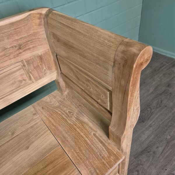 Bench Garden Bench 2,40 m Teak - Image 7