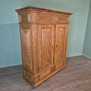 Wardrobe Biedermeier 1800 Oak