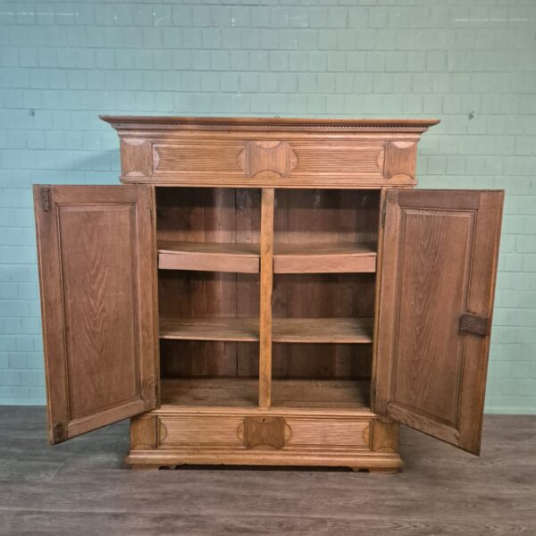 Wardrobe Biedermeier 1800 Oak - Image 13