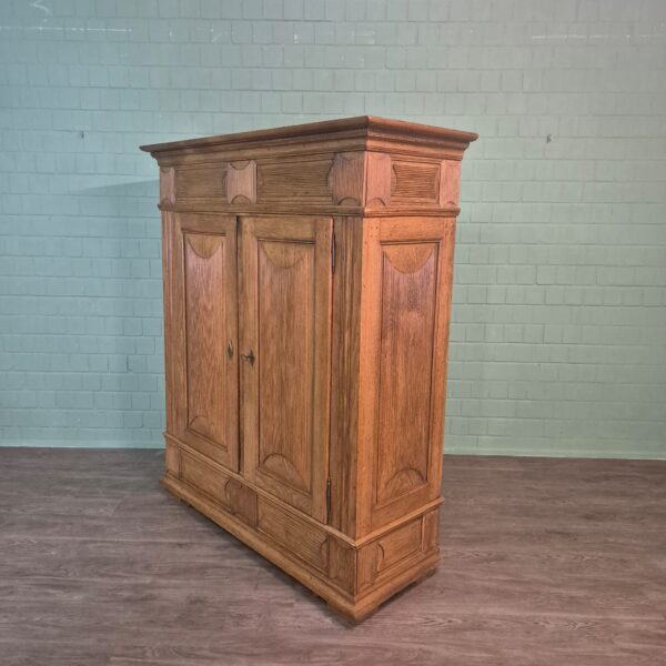Wardrobe Biedermeier 1800 Oak - Image 4