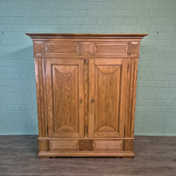 Wardrobe Biedermeier 1800 Oak - Image 2