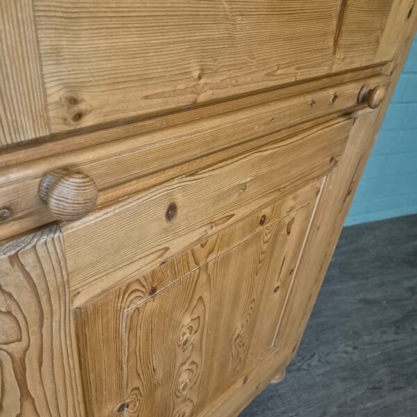 Wardrobe Historicism 1860 Pine - Image 9