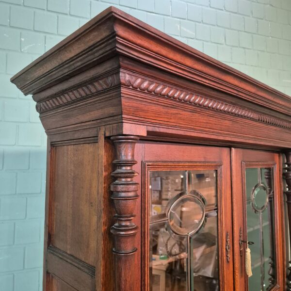 Cabinet Jugendstil 1900 Oak - Image 5