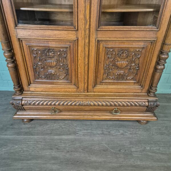 Bookcase Gründerzeit 1880 Oak - Image 6