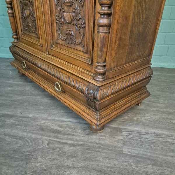Bookcase Gründerzeit 1880 Oak - Image 9
