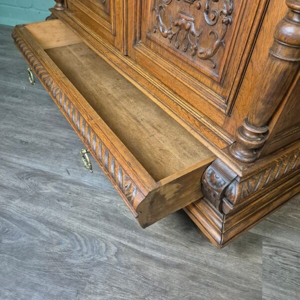 Bookcase Gründerzeit 1880 Oak - Image 16
