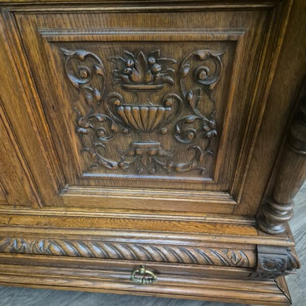 Bookcase Gründerzeit 1880 Oak - Image 7