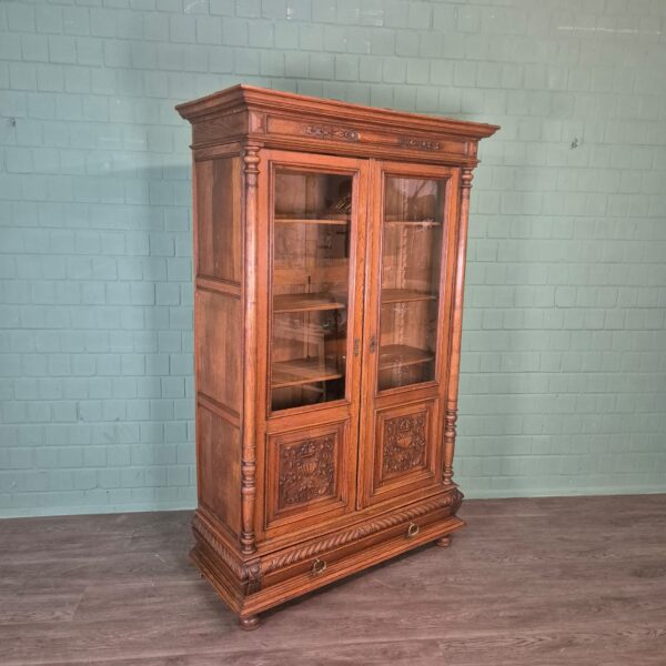 Bookcase Gründerzeit 1880 Oak