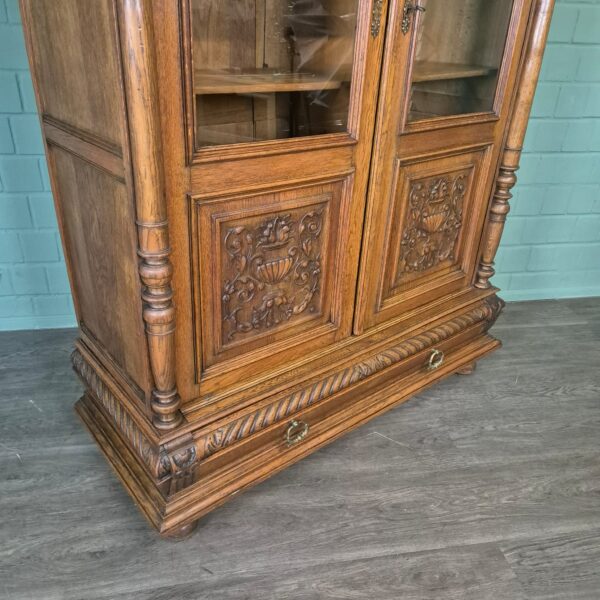 Bookcase Gründerzeit 1880 Oak - Image 5