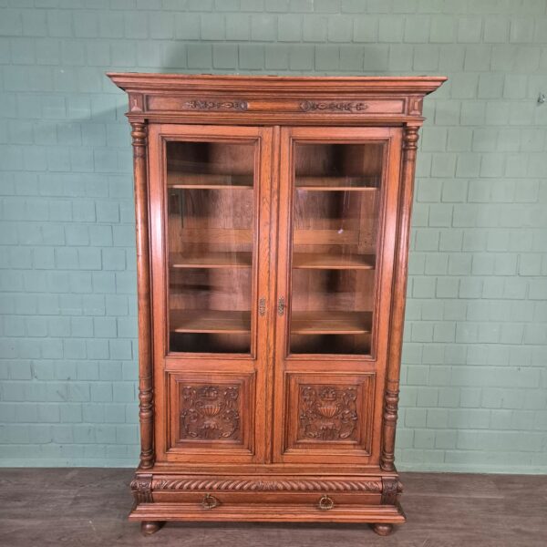 Bookcase Gründerzeit 1880 Oak - Image 2