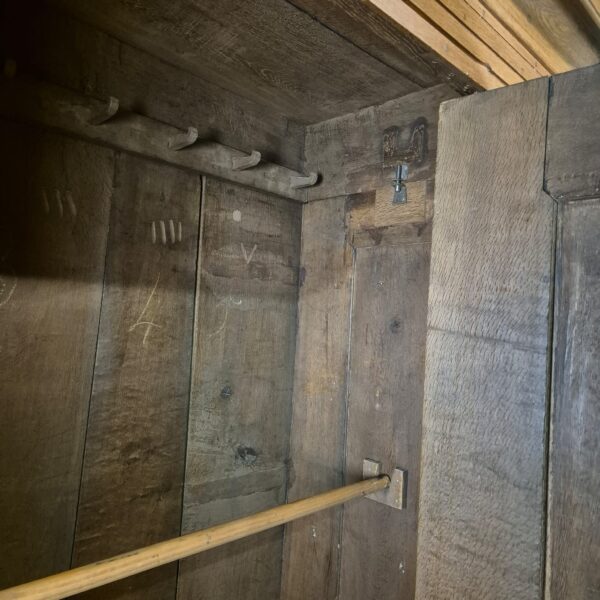 Wardrobe Biedermeier 1800 Oak - Image 13