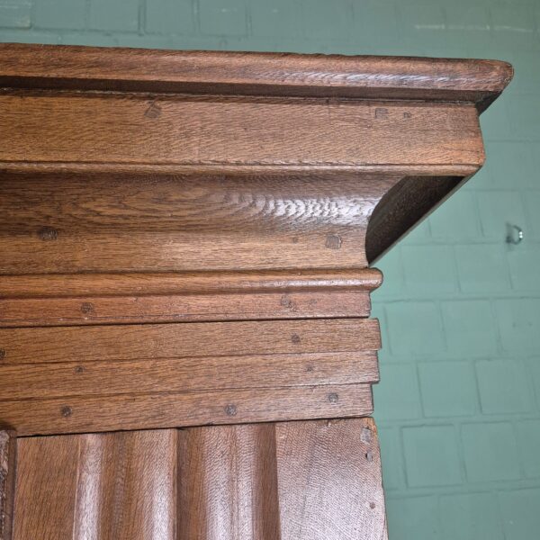 Wardrobe Biedermeier 1800 Oak - Image 10