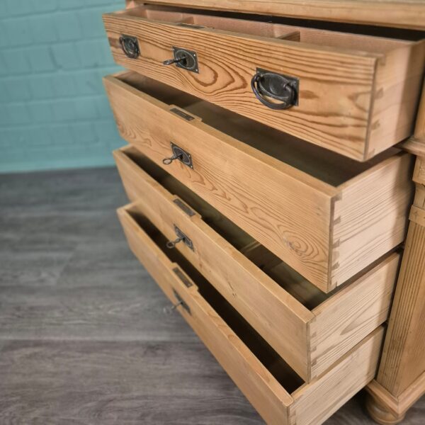 Chest of Drawers Jugendstil 1900 Pine - Image 4