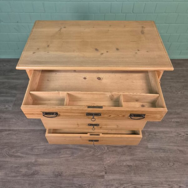 Chest of Drawers Jugendstil 1900 Pine - Image 6