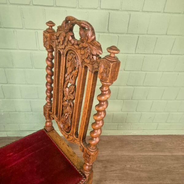Set Chairs Gründerzeit 1880 Oak - Image 6