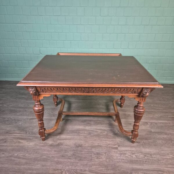 Dining Table Gründerzeit 1880 Oak - Image 3