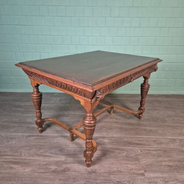 Dining Table Gründerzeit 1880 Oak