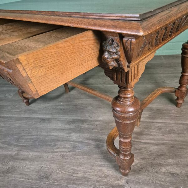Dining Table Gründerzeit 1880 Oak - Image 8