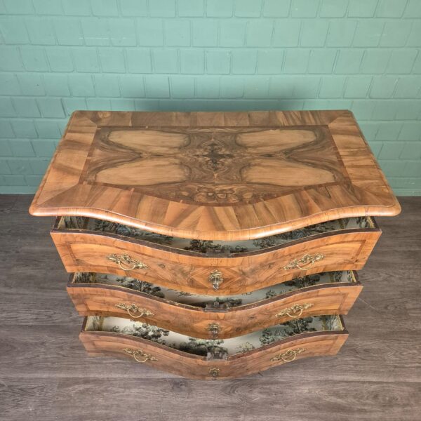 Chest of Drawers Baroque 1780 Walnut - Image 11