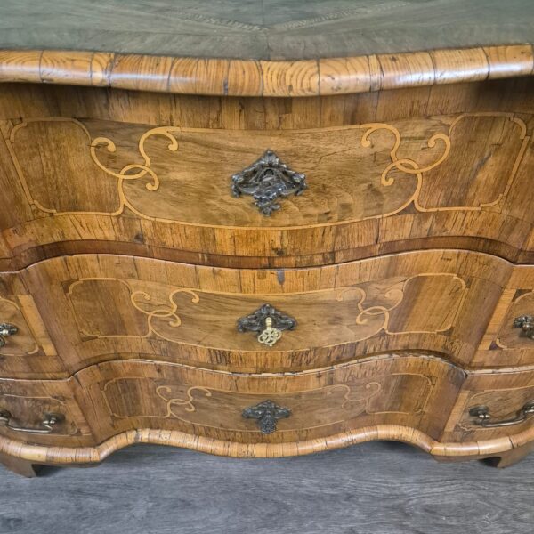 Chest of Drawers Baroque 1770 Walnut - Image 9